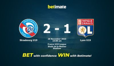 Strasbourg U19 vs Lyon U19 Prediction, Odds & Betting Tips 11/26/2023