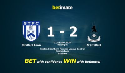 Stratford Town vs AFC Telford Forudsigelse, odds og væddemål 01/01/2025