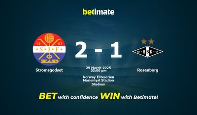 Stromsgodset vs Rosenborg Prediction, Odds & Betting Tips 03/29/2025