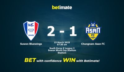 Suwon Bluewings vs Chungnam Asan FC Prediction, Odds & Betting Tips 03/15/2025