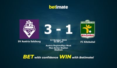 SV Austria Salzburg vs FC Kitzbuhel Prediction, Odds & Betting Tips 10/12/2024