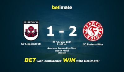 SV Lippstadt 08 vs SC Fortuna Köln Prediction, Odds & Betting Tips 02/24/2024