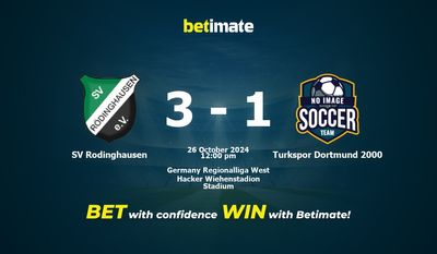 SV Rodinghausen vs Turkspor Dortmund 2000 Prediction, Odds & Betting Tips 10/26/2024