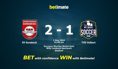 SV Sonsbeck vs TVD Velbert Prediction, Odds & Betting Tips 05/01/2024