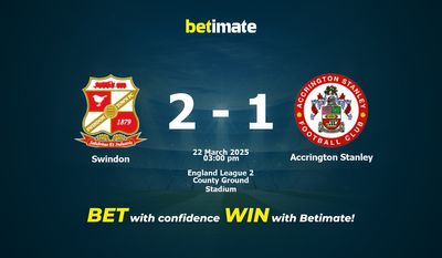 Swindon vs Accrington Stanley Prediction, Odds & Betting Tips 03/22/2025