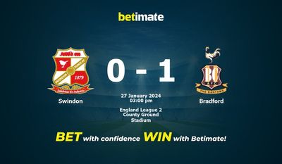 Swindon vs Bradford التوقعات، الصعاب ونصائح الرهان 27/01/2024