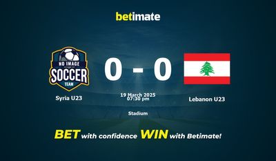 Syria U23 vs Lebanon U23 Prediction, Odds & Betting Tips 03/19/2025
