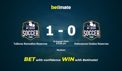 Talleres Remedios Reserves vs Defensores Unidos Reserves Prediction, Odds & Betting Tips 08/08/2024