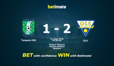 Tampere Utd vs OLS Prediction, Odds & Betting Tips 06/11/2026