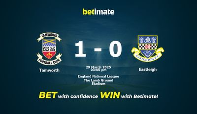 Tamworth vs Eastleigh Prediction, Odds & Betting Tips 03/29/2025