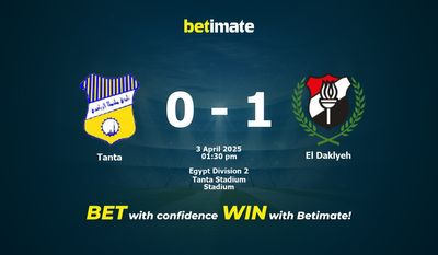 Tanta vs El Daklyeh Prediction, Odds & Betting Tips 04/03/2025