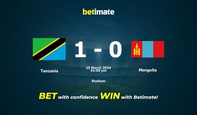 Tanzania vs Mongolia Prediction, Odds & Betting Tips 03/25/2024