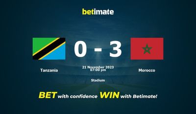 Tanzania vs Morocco Prediction, Odds & Betting Tips 11/21/2023