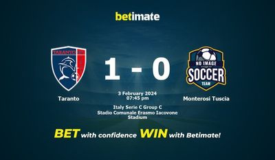 Taranto vs Monterosi Tuscia Prediction, Odds & Betting Tips 02/03/2024