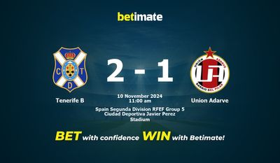Tenerife B vs Union Adarve Prediction, Odds & Betting Tips 11/10/2024