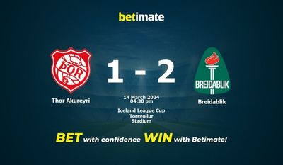 Thor Akureyri vs Breidablik Prediction, Odds & Betting Tips 03/14/2024