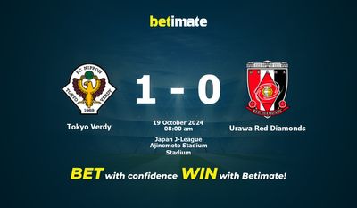 Tokyo Verdy vs Urawa Red Diamonds Prediction, Odds & Betting Tips 10/19/2024