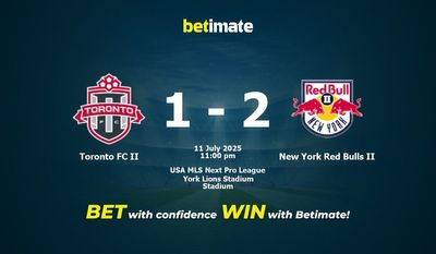 Toronto FC II vs New York Red Bulls II Prediction, Odds & Betting Tips 07/11/2025