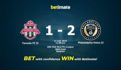Toronto FC II vs Philadelphia Union II Prediction, Odds & Betting Tips 07/12/2023