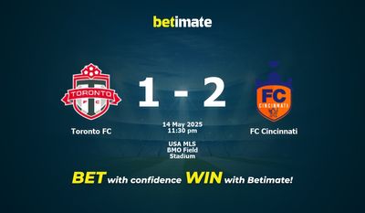 Toronto FC vs FC Cincinnati Prediction, Odds & Betting Tips 05/14/2025