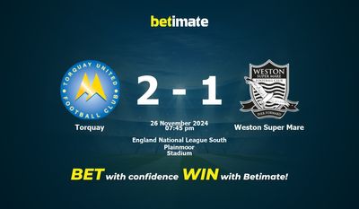 Pronostici, quote e suggerimenti per le scommesse Torquay vs Weston Super Mare 26/11/2024
