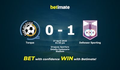 Torque vs Defensor Sporting Prediction, Odds & Betting Tips 04/27/2025