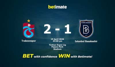 Trabzonspor vs Istanbul Basaksehir Prediction, Odds & Betting Tips 04/19/2026