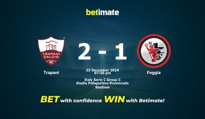 Trapani vs Foggia Prediction, Odds & Betting Tips 12/23/2024