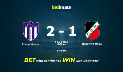 Tristan Suarez vs Deportivo Maipu Prediction, Odds & Betting Tips 04/05/2025