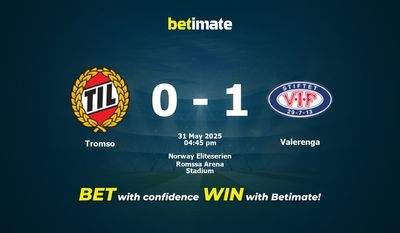 Tromso vs Valerenga Prediction, Odds & Betting Tips 05/31/2025