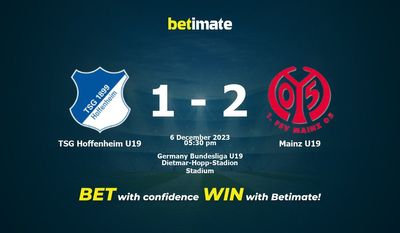 TSG Hoffenheim U19 vs Mainz U19 Prediction, Odds & Betting Tips 12/06/2023