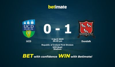 UCD vs Dundalk Prediction, Odds & Betting Tips 04/04/2025