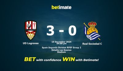 Pronóstico, cuotas y consejos de apuestas UD Logrones vs Real Sociedad C 15/12/2024