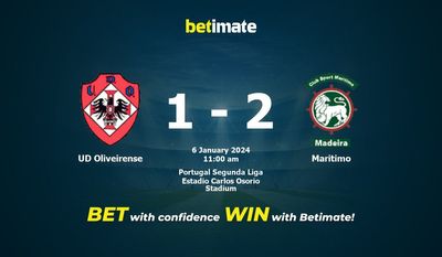 UD Oliveirense vs Maritimo التوقعات، الصعاب ونصائح الرهان 01/06/2024