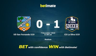 UD San Fernando U19 vs CD La Oliva U19 Prediction, Odds & Betting Tips 12/07/2023