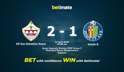 UD San Sebastian Reyes vs Getafe B Prediction, Odds & Betting Tips 04/11/2026