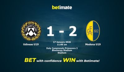 Udinese U19 vs Modena U19 Prediction, Odds & Betting Tips 01/17/2026