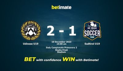 Udinese U19 vs Sudtirol U19 Prediction, Odds & Betting Tips 12/10/2023