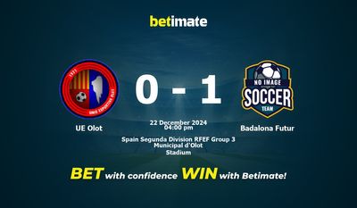 UE Olot vs Badalona Futur Прогнозы, коэффициенты и советы по ставкам на 22.12.2024