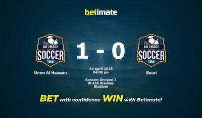 Umm Al Hassam vs Bouri Prediction, Odds & Betting Tips 04/30/2025