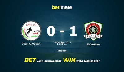 Umm Al Qotain vs Al-Jazeera Prediction, Odds & Betting Tips 10/24/2023