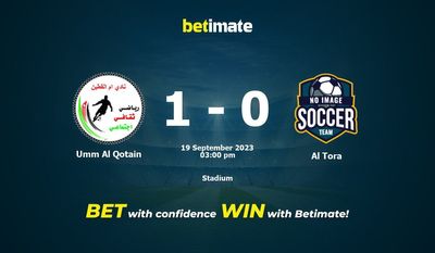 Umm Al Qotain vs Al Tora Prediction, Odds & Betting Tips 09/19/2023