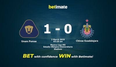 Dự đoán, Tỷ lệ cược và Mẹo cá cược Unam Pumas vs Chivas Guadalajara 03/02/2025