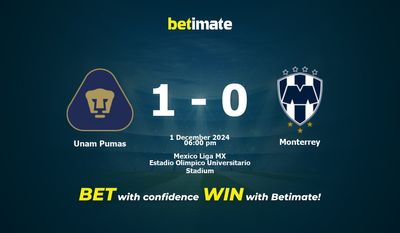 Dự đoán, Tỷ lệ cược và Mẹo cá cược Unam Pumas vs Monterrey 12/01/2024