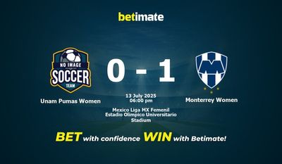 Unam Pumas Women vs Monterrey Women Prediction, Odds & Betting Tips 07/13/2025