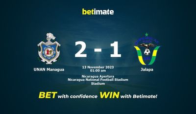 UNAN Managua vs Jalapa Prediction, Odds & Betting Tips 11/13/2023