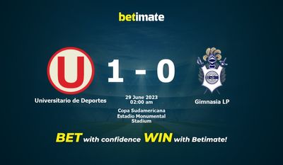 Universitario de Deportes vs Gimnasia LP Prediction, Odds & Betting Tips 06/29/2023