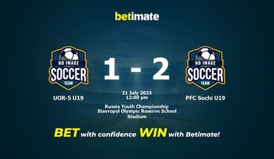 UOR-5 U19 vs PFC Sochi U19 Prediction, Odds & Betting Tips 07/21/2023