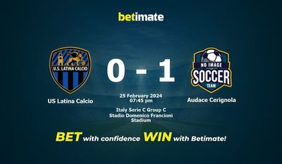 US Latina Calcio vs Audace Cerignola التوقعات، الاحتمالات ونصائح الرهان 25/02/2024