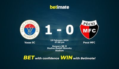 Vasas SC vs Pecsi MFC 预测、赔率和投注技巧 02/19/2024